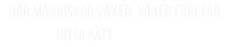När människor växer, växer företag. Hitta rätt resurs
