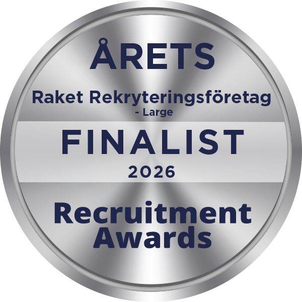 Recruitment Awards 2026 – Årets Raket Rekryteringsföretag Large, finalist