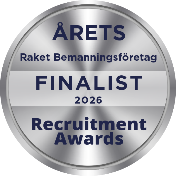 Recruitment Awards 2026 – Årets Raket Bemanningsföretag, finalist